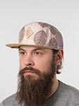 Бейсболка DJINNS арт. 6P SB Mod Leaf (светло-коричневый / бежевый)